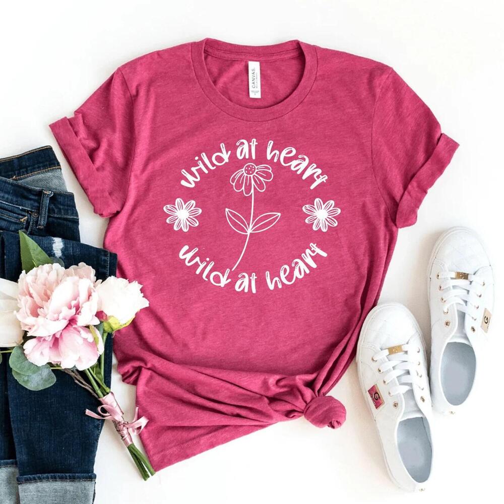 Wild At Heart T Shirt, Fall Shirt, Christmas Gift, Friend Tee, Cowgirl Shirt